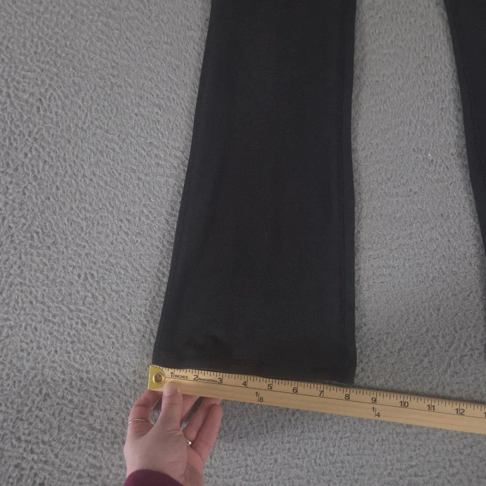 Old Navy Leggings Girls 8 Black PowerChill Crossover High-Waisted Flared Leg